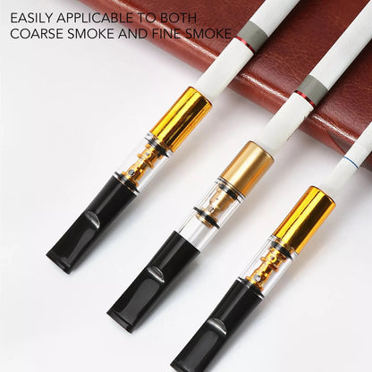 5pcs Filter Cigarette Holder Reusable Smoke Tar Filter Holder Reduce Smoke Tar