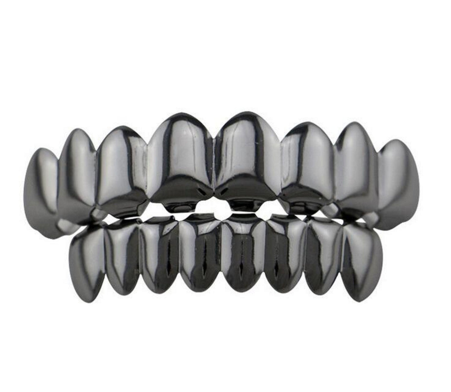 18k Gold Plated Hip Hop Teeth Grillz Caps Top & Bottom Grill Set 3 Colors