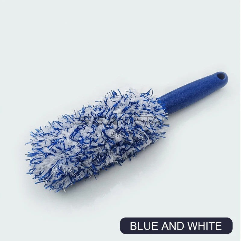 Car Microfibre Wheel Brush, Car Rims Brush Car Cleaning Wheel Cleaning Brush Car