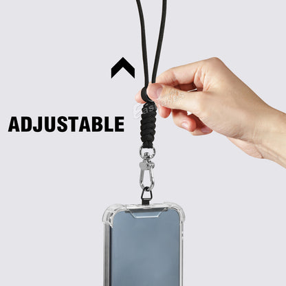 2PCS Stainless Steel Flexible Phone Lanyard Compatible with iPhone 17Pro Max With Neck Strap