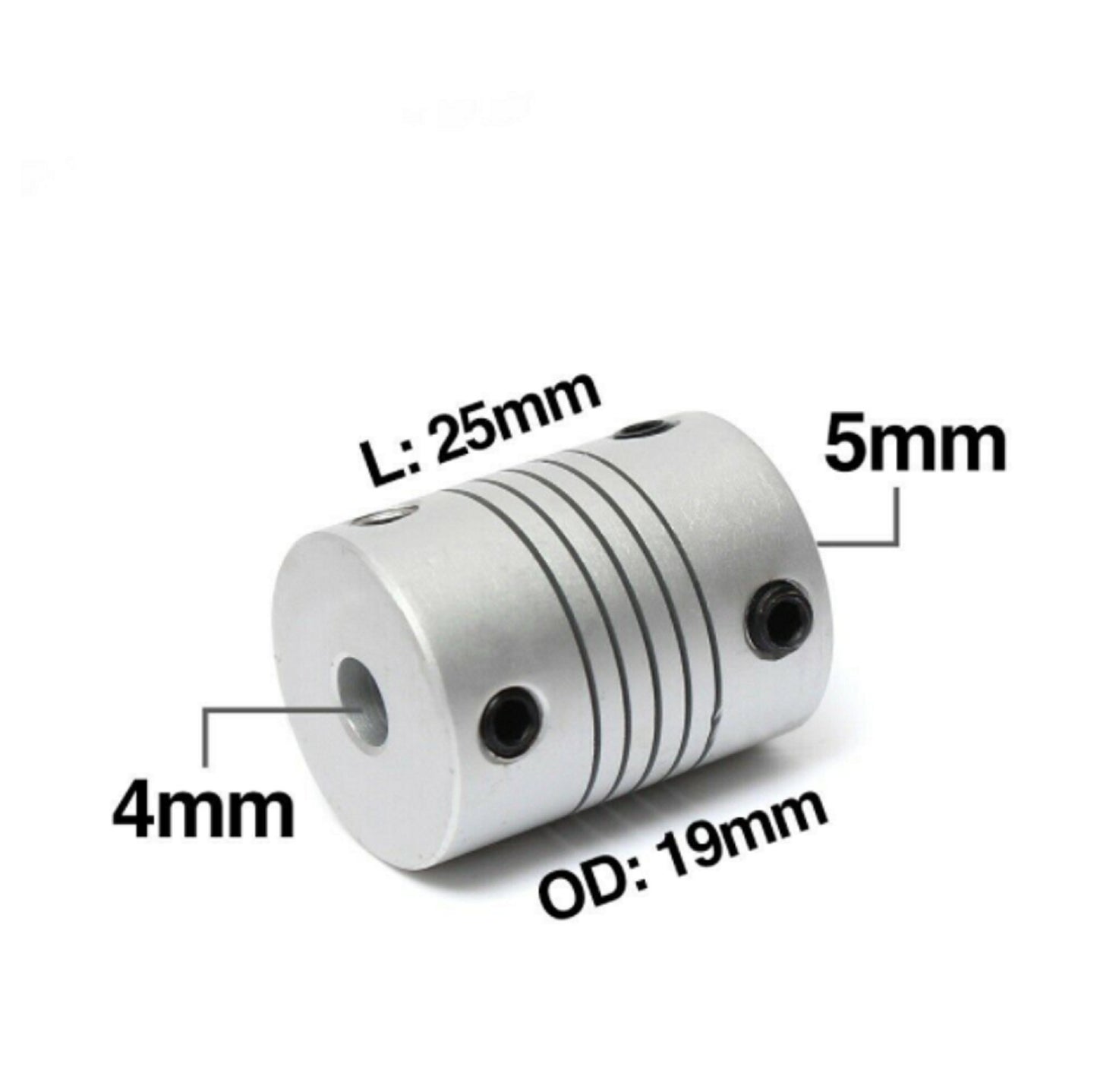 4,5, 6.35, 8, 10mm Flexible Coupling Shaft Coupler Motor CNC 3D Printer Stepper