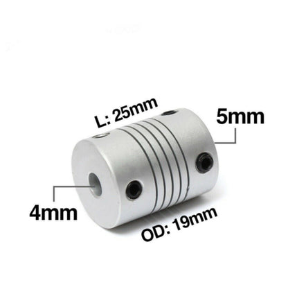 4,5, 6.35, 8, 10mm Flexible Coupling Shaft Coupler Motor CNC 3D Printer Stepper