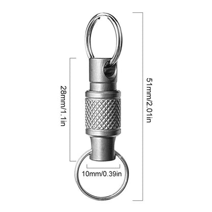 Detachable Quick Release Keyring Keychain Key Ring Chain Pull Apart Split Craft