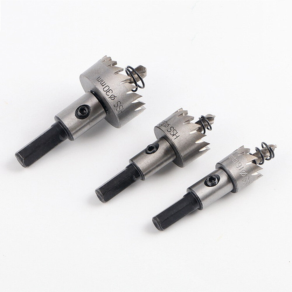 New 15mm to 60mm HSS Hole Saw Tooth Drill Bits Holesaw Cutter for Steel Metal