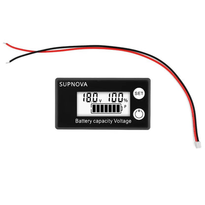 Lithium Voltmeter DC 8V-100V Voltage Gauge Battery Capacity Level Indicator