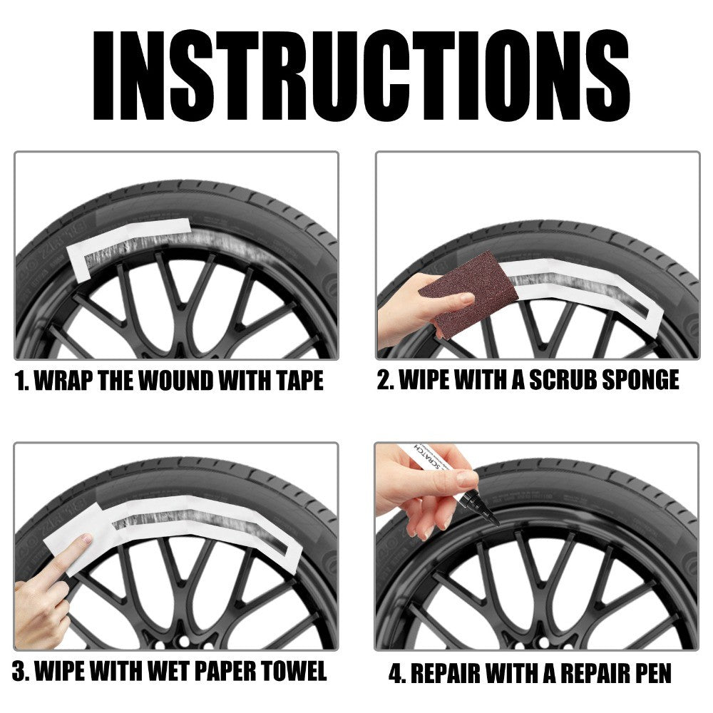 Scratch Repair Car Rim Scratch Repair Kit Paint Repair  Alloy Wheel
