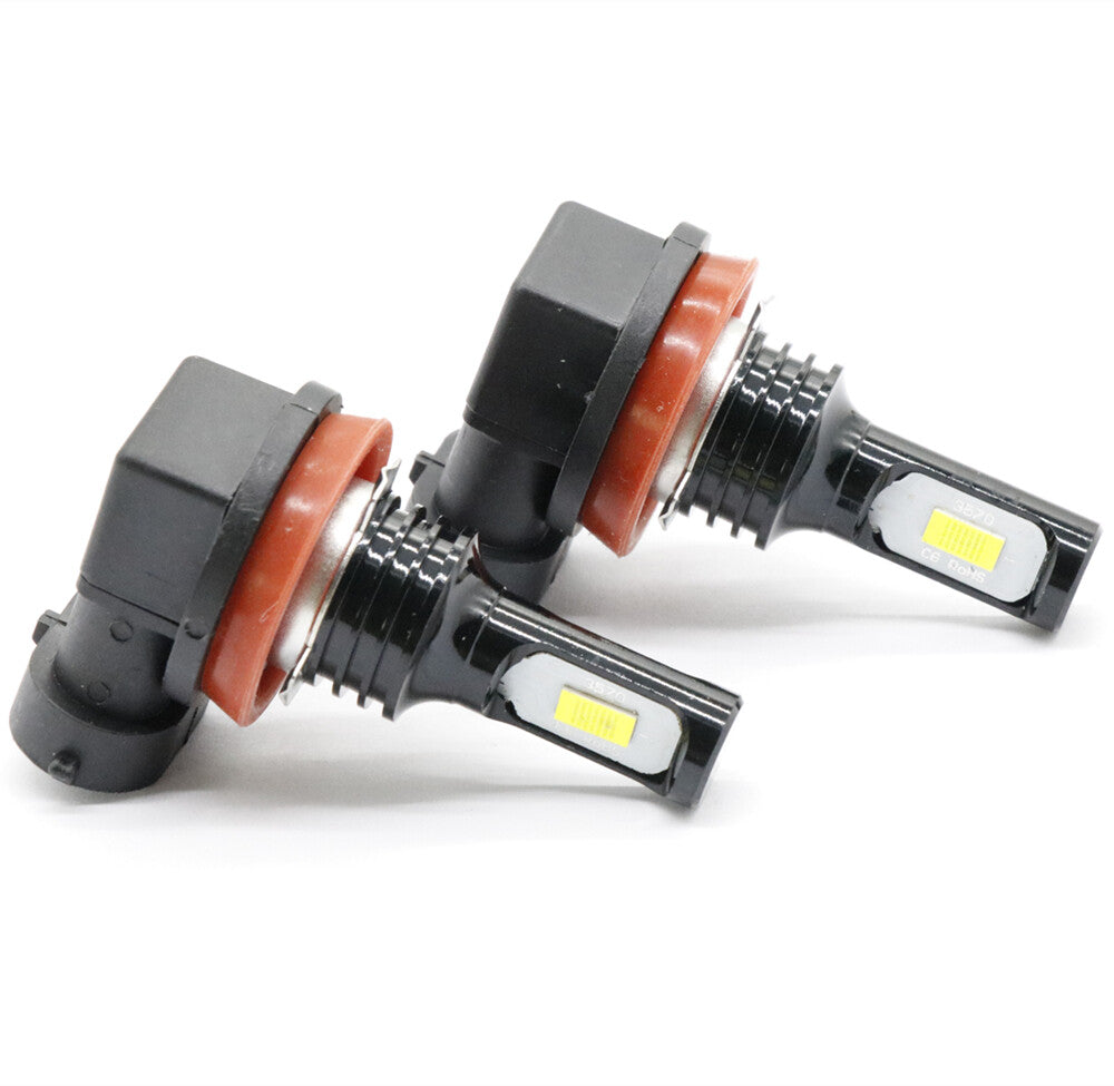 2Pc H16 H11 H9 H8 Bright 6000K White Headlight Bulb LED Kit Low Beam Fog Lights