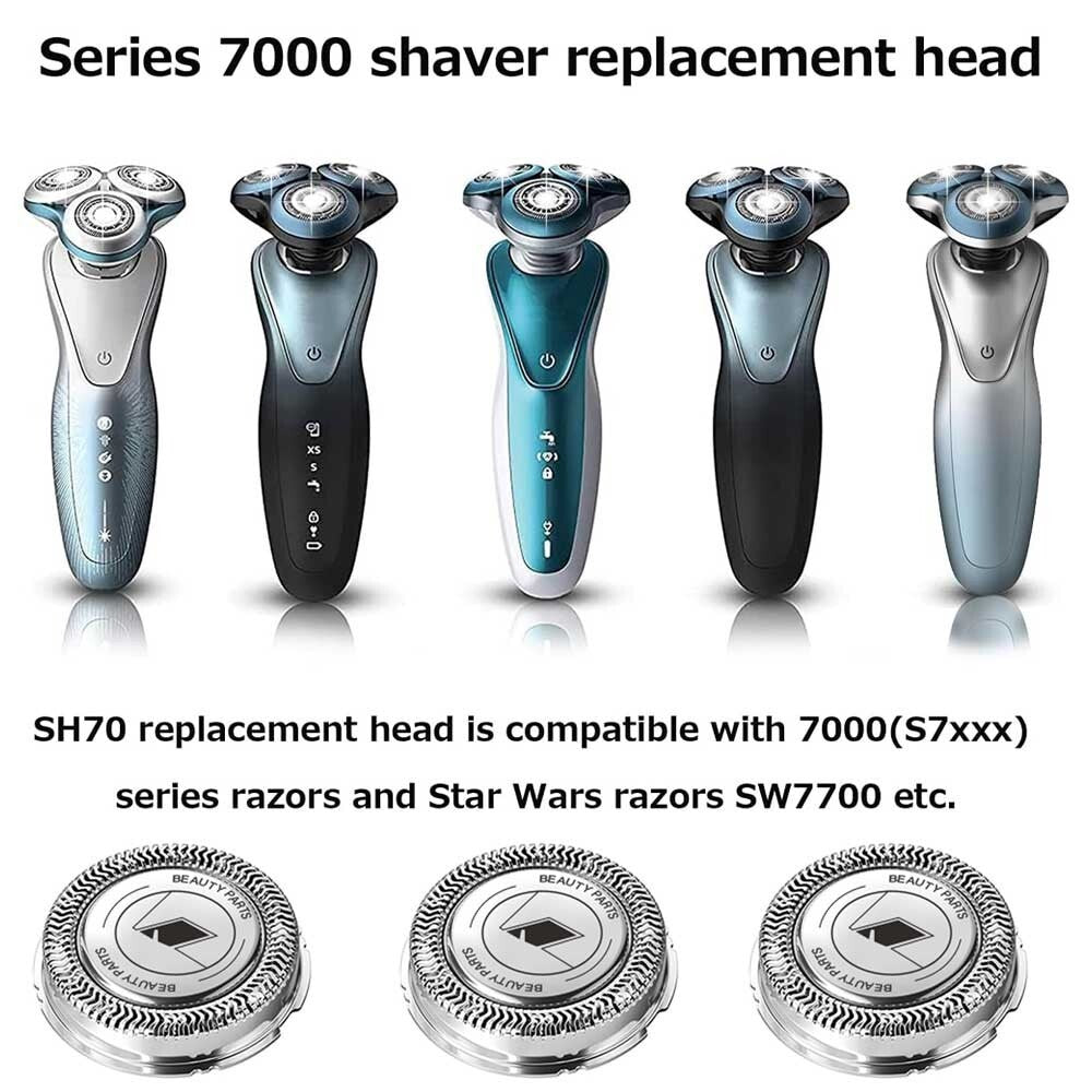 Compatible with Philips Shaver Series 7000 Wet and Dry Replacement Blade SH71 Head Blades