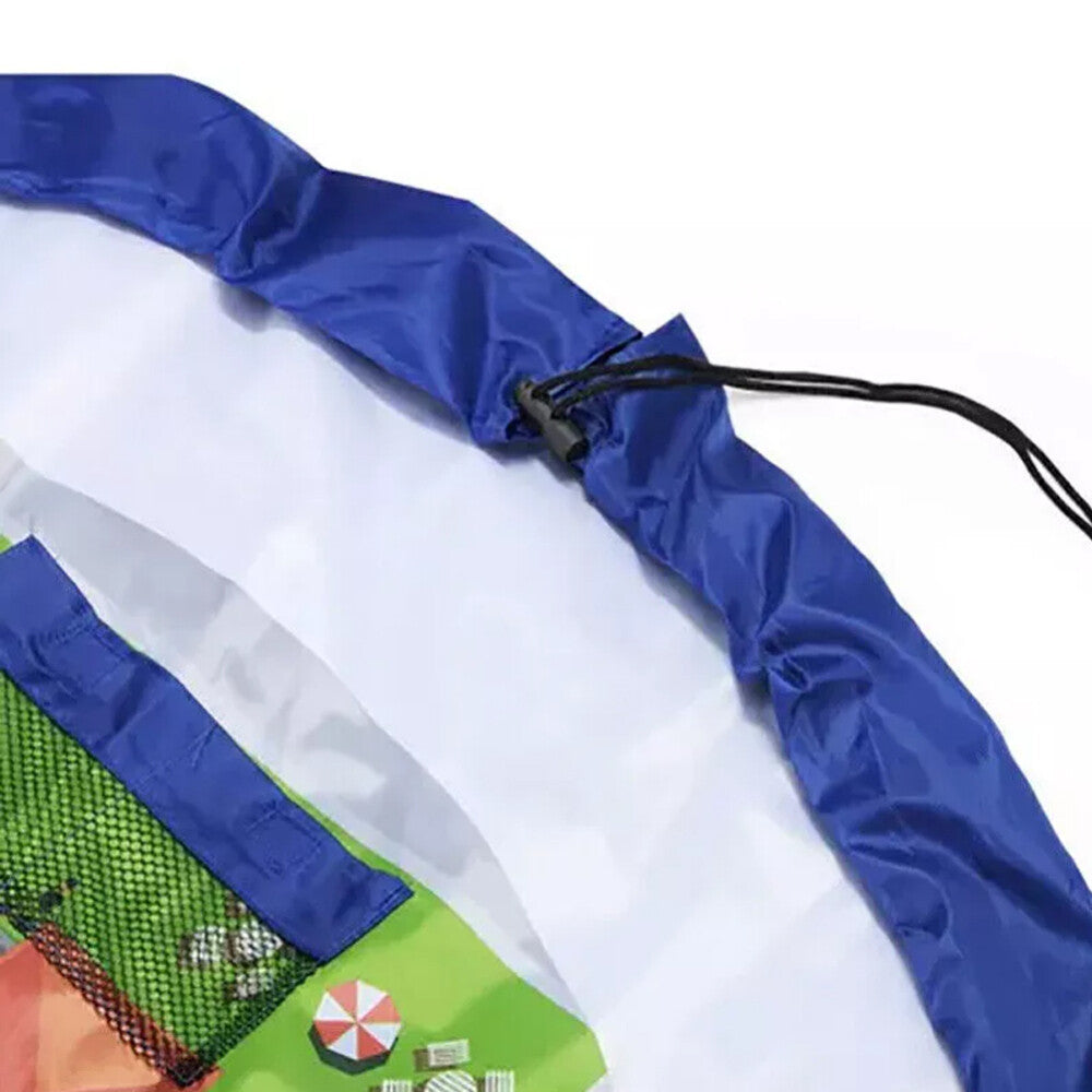 150cm Kids Play Mat Bag Portable Toy Storage Organizer Lego Toys Drawstring Bag – Compatible with Lego