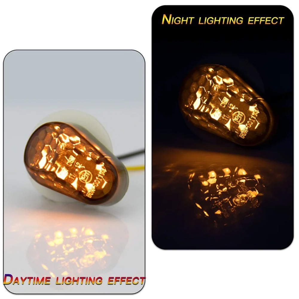 LED Flush Mount Indicators Turn Signals Compatible with Yamaha YZF R1 R6 FZ1 FZ6 MT03 XJ6