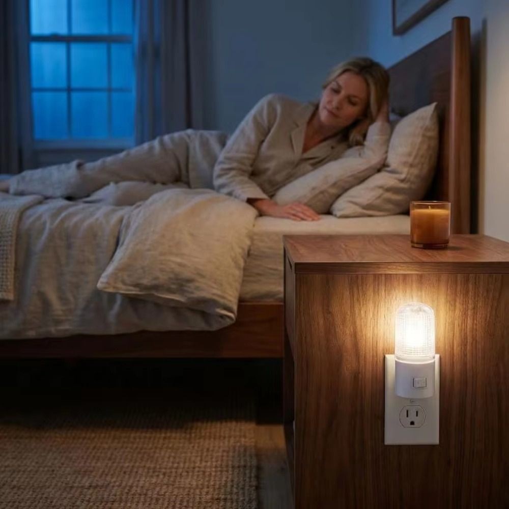 with Switch Plug-in Night Light  for Bedrooms Bedside and Hallway
