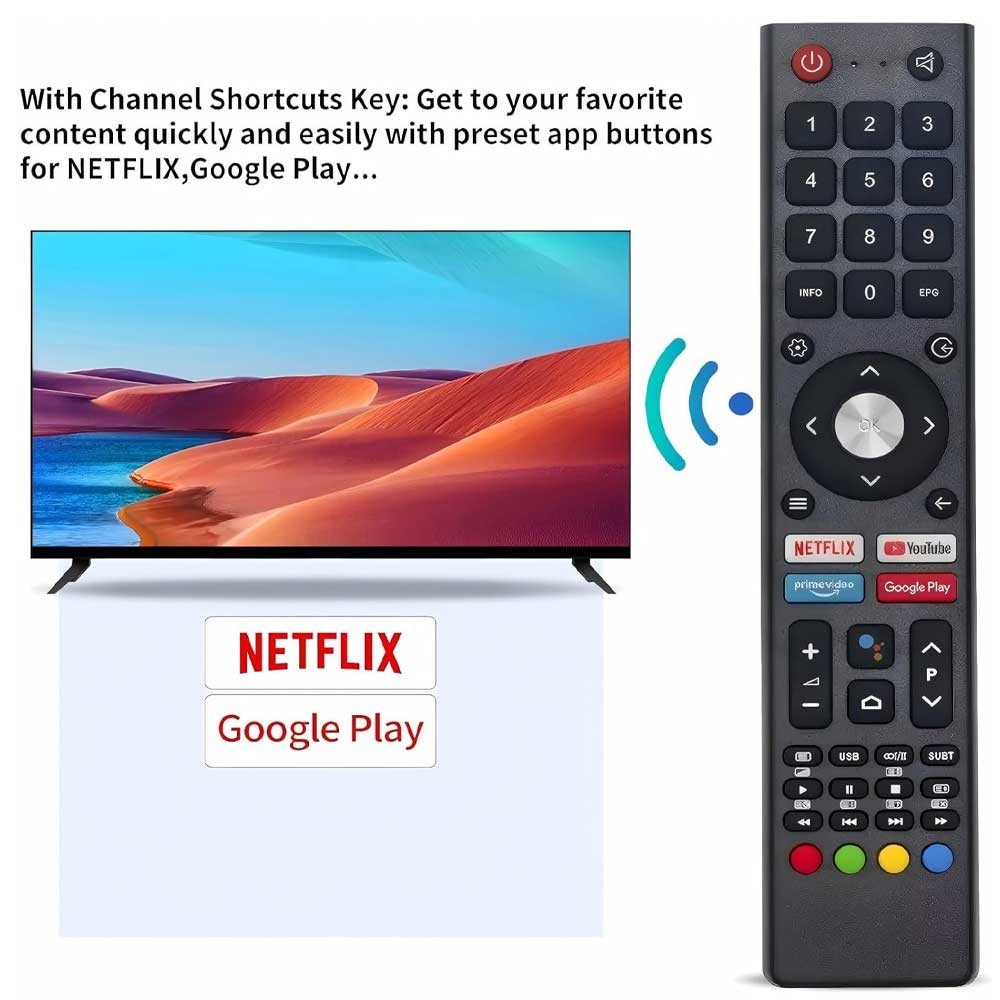 Universal For Kogan TV Replacement Remote Control CHIQ JVC Smart TV Televisions