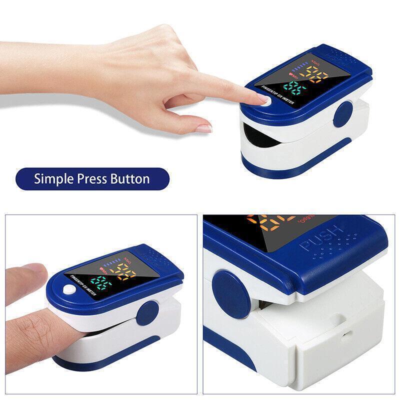 Professional Finger Pulse Oximeter Blood Oxygen Saturation Monitor Heart Rate AU