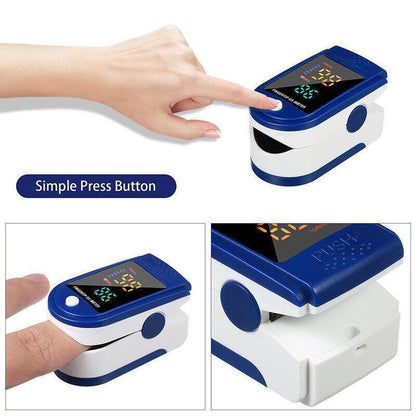 Professional Finger Pulse Oximeter Blood Oxygen Saturation Monitor Heart Rate AU