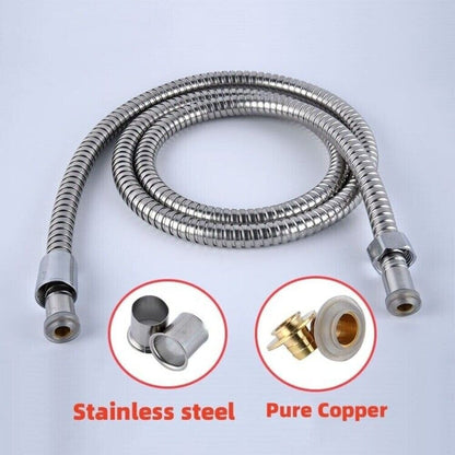 1.2-3m Shower Head Hose Handheld Stainless Steel Bathroom Flexible Tube Bath