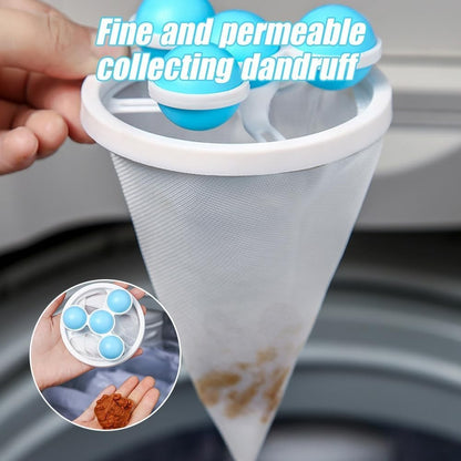 1/3/6PCS Hair Remover For Washing Machine Floating Pet Fur Catcher Laundry Lint
