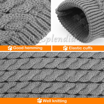 Puppy Dog Jumper Winter Warm Knitted Sweater Pet Clothes Dogs Coat Thermal AU