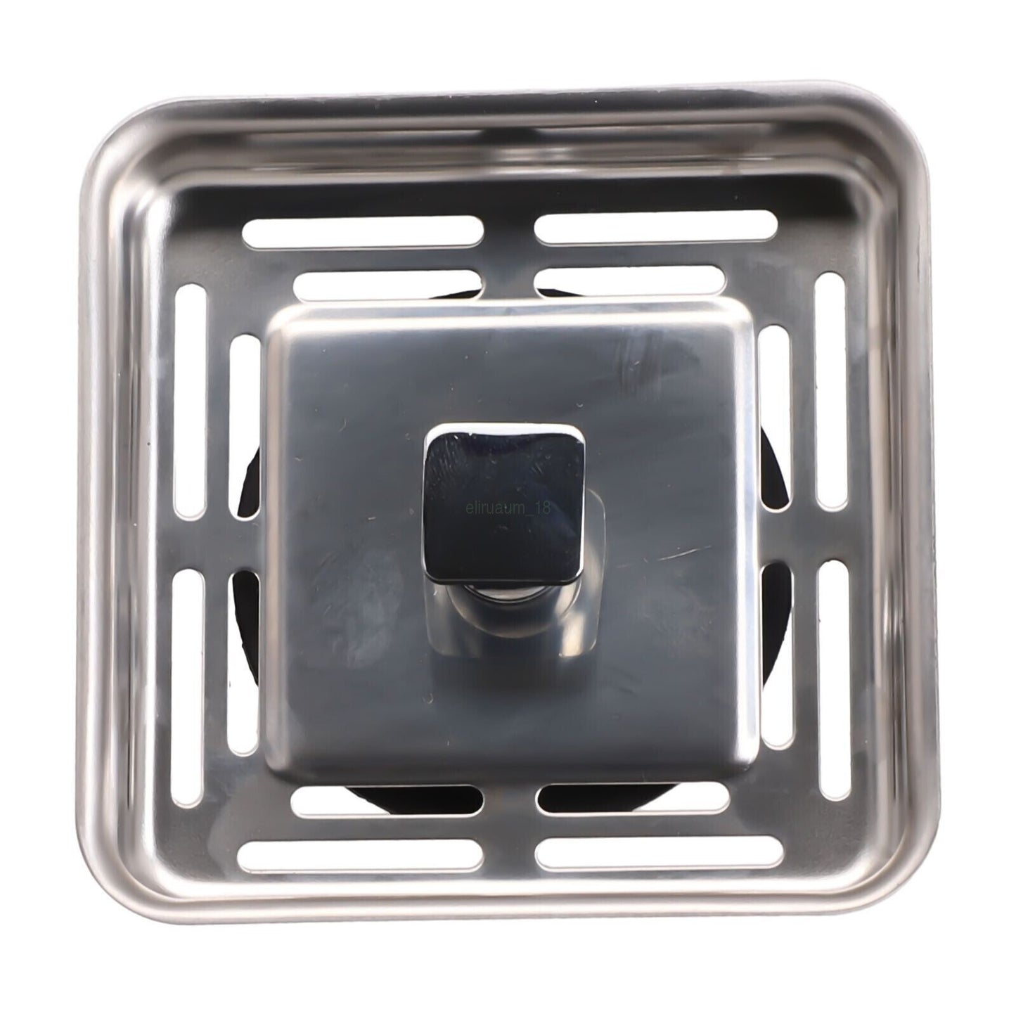 Square Stainless Steel Kitchen Sink Strainer Drainer Post Stopper Plug OZ