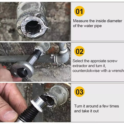 6Pcs Damaged Screw Bolt Extractor Ezy Out Set Easy Broken Screw Remover Kit AU