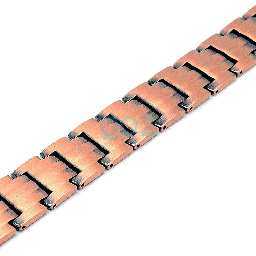 Men Antique copper Double Strong Magnetic Bracelet Elegant Gift Birthday Xmas