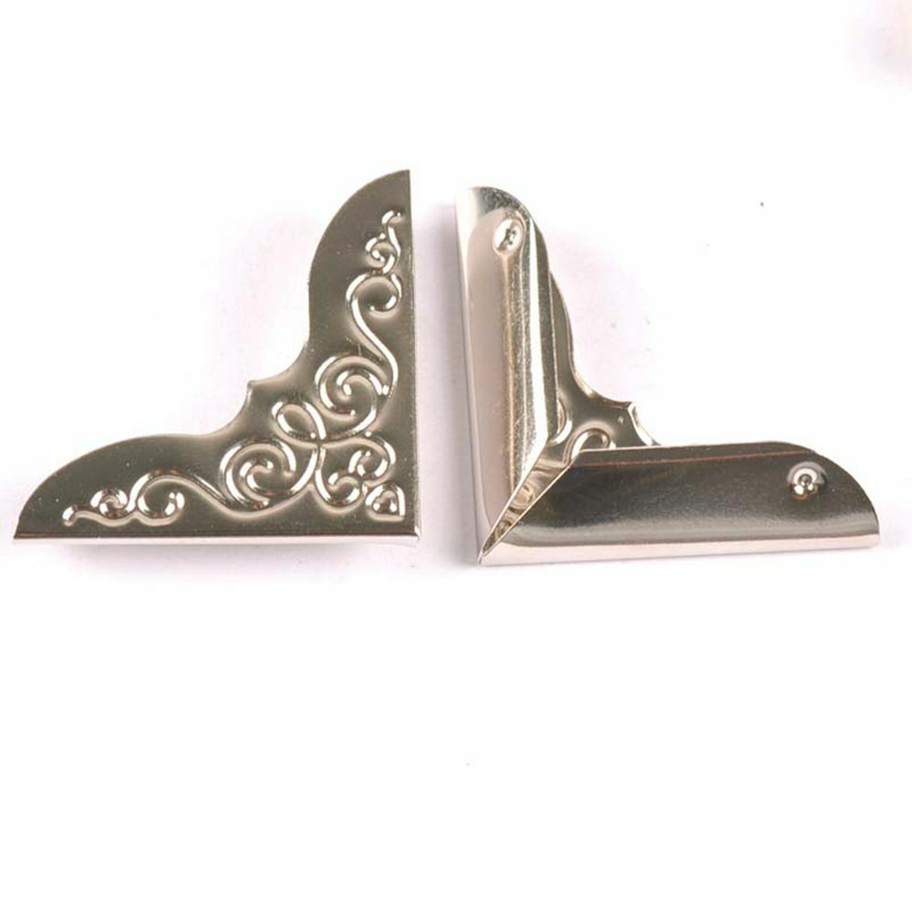 40pcs Book Edge Protectors Album Corner Folder metal bronze Scrapbooking Tool AU