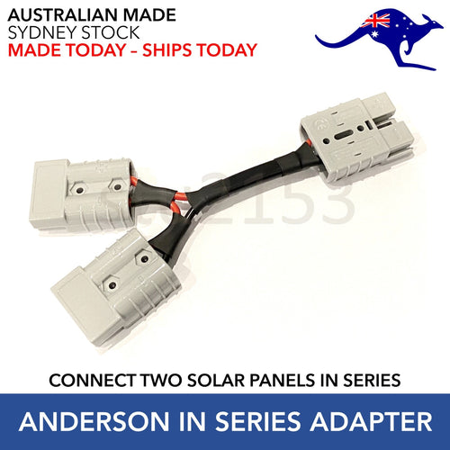 Anderson style plug Series Adaptor 12v 50amp 6mm cable
