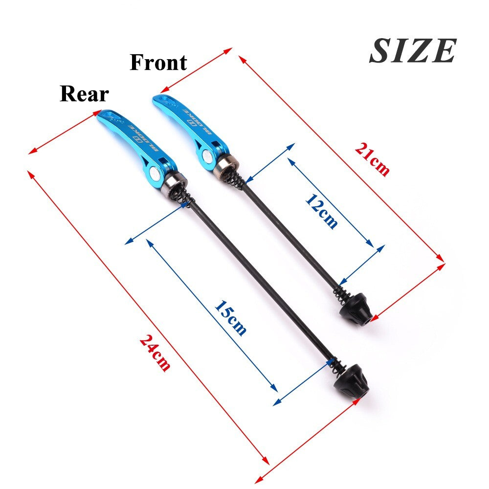 MTB Road Bicycle Bike Wheel Hub Skewer Front Rear Quick Release Axle
