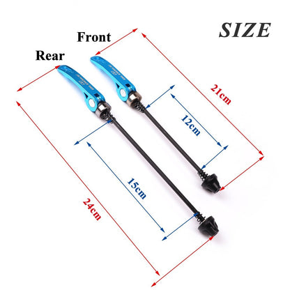 MTB Road Bicycle Bike Wheel Hub Skewer Front Rear Quick Release Axle