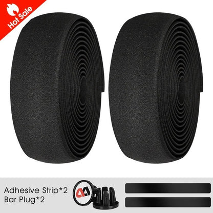 2x Thick Bicycle Handlebar Tape Bar Drop Wrap MTB Road Bike Anti-Slip Punch NEW