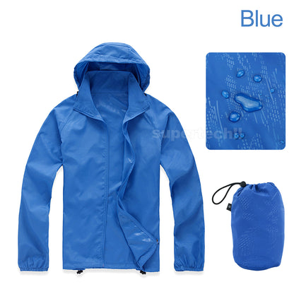 Unisex Cycling Running Hiking Bike Waterproof Windproof Jacket Outdoor Rain Coat