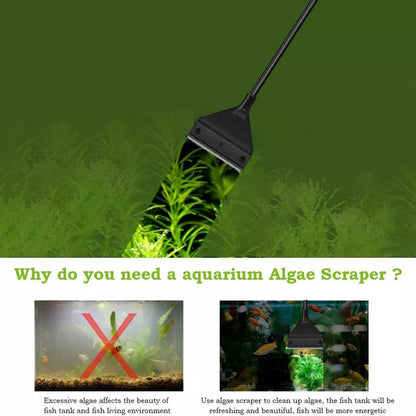 304SS Aquarium Stainless Steel Algae Scraper Blade Fish Tank Glass Cleaner AU