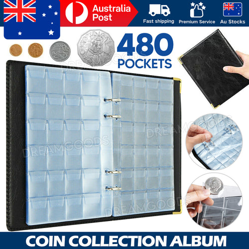 480/120 Pockets Large-capacity Coin Collection Book Ancient Coin Binder Collection Album Royal Commemorative Volume Folder Hold