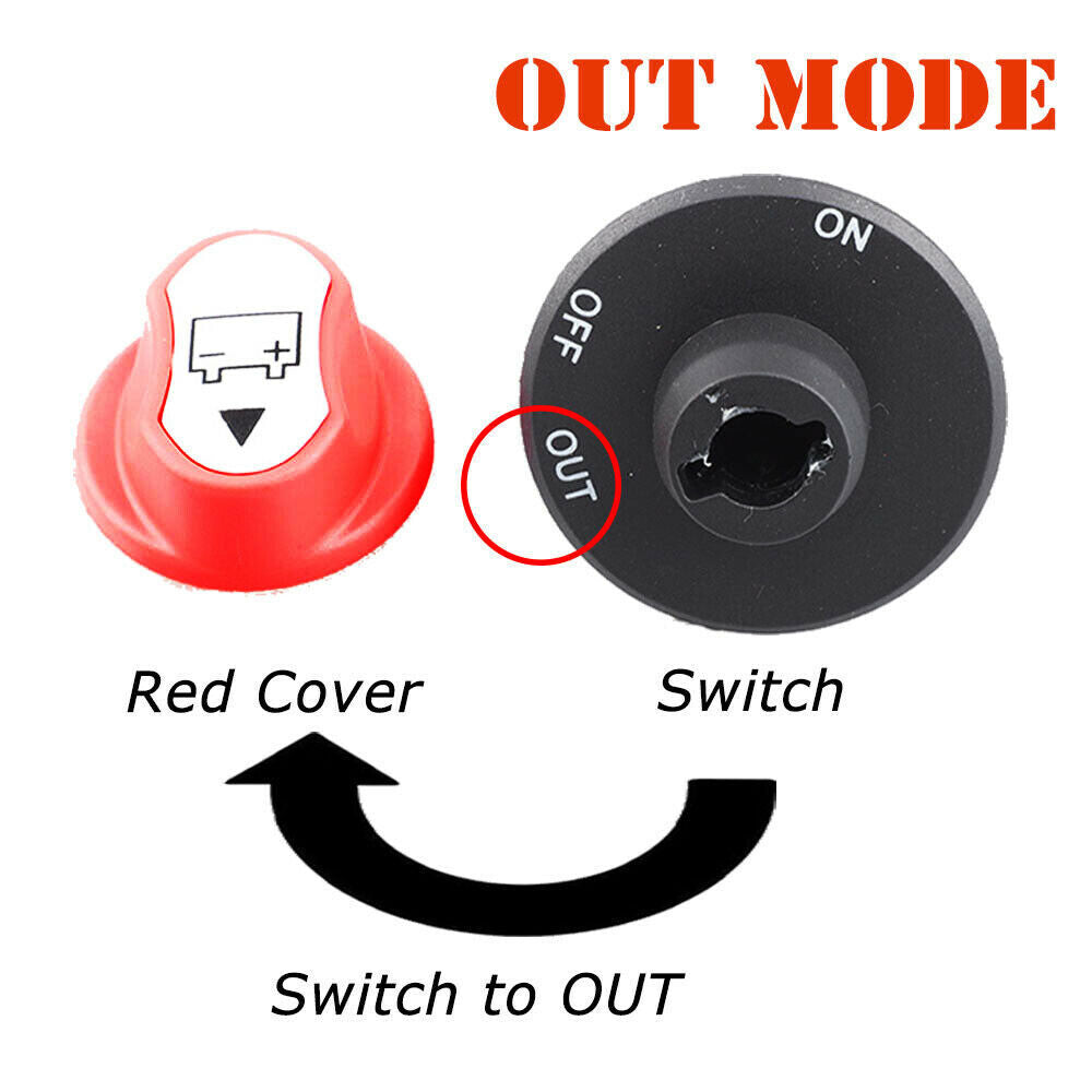 12-24V 200A Disconnect Battery Isolator Cut Off Kill Switch Key Car Marine Boat