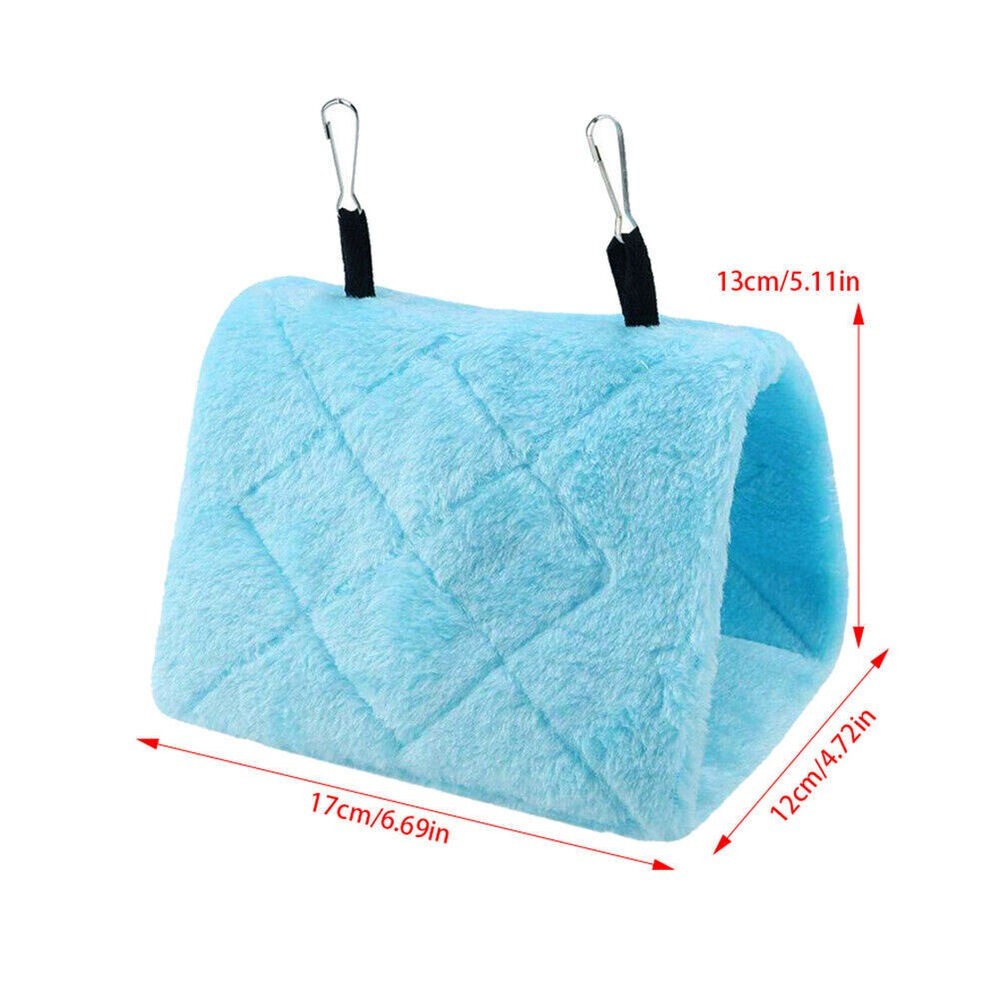 Color Cage Bird Hut Toy Parrot Tent Hang Cave Bed Triangle Nest Pet Hammock