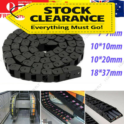 Cable Carrier Drag Chain Plastic Towline Machine Tool Nested 1M 7/10 mm DF