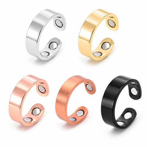 Pure Copper Magnetic Healing Therapy Arthritis Open Ring Weight Loss Pain Relief