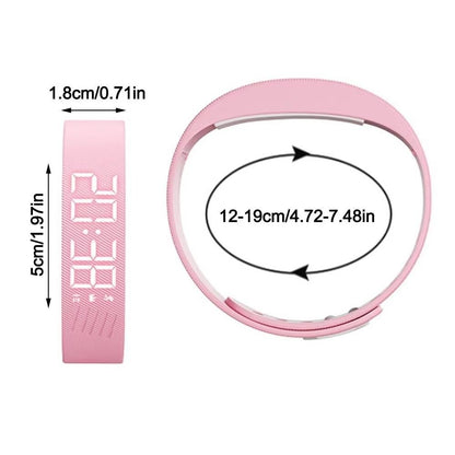 Vibrating Alarm Wristband,Silent Wrist Alarm Watch Potty for Deep Sleepers/Heari