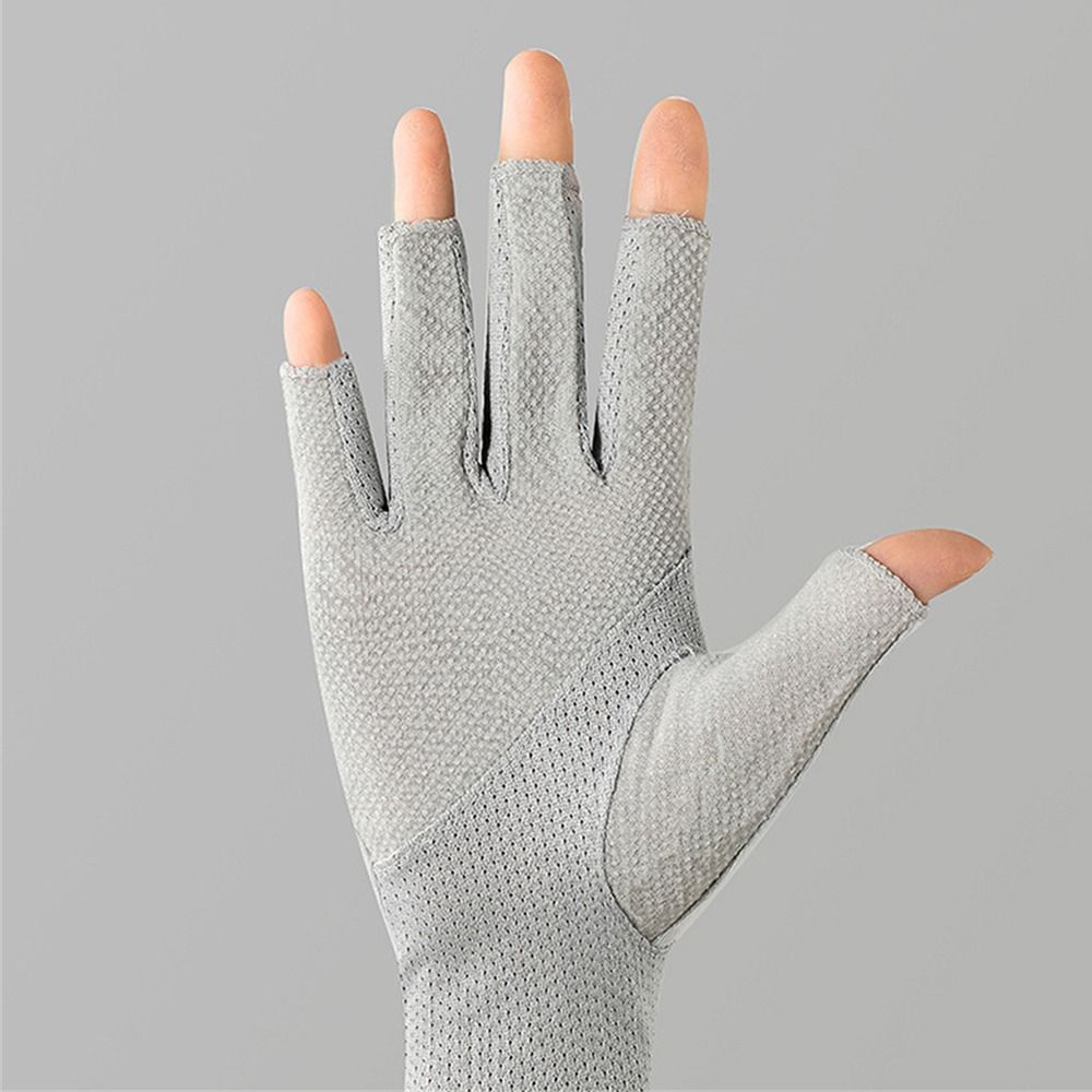 Thin Sun Protection Gloves Cotton Touch Screen Gloves Anti-UV Mittens  Outdoor