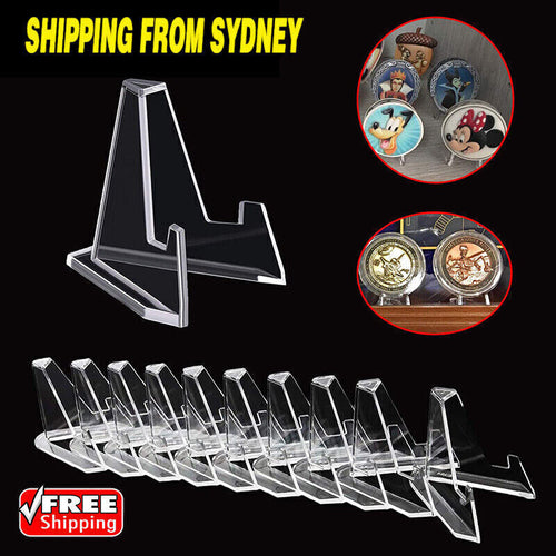 20PCS Acrylic Clear Stand for Trading Card PSA Pokemon Card Holders Small Stand