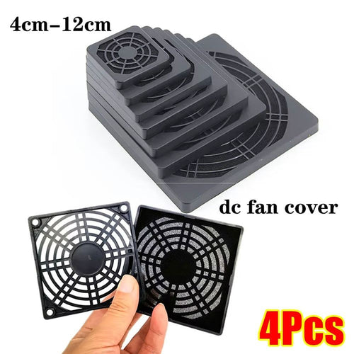 4Pcs Guard Grill Protector PC Computer Fan Filter Fams Dustproof Cover
