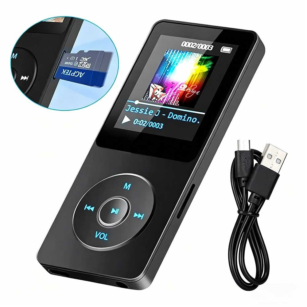 MP3 Player with Bluetooth 5.0 Portable Digital Lossless Music MP3 MP4 Player