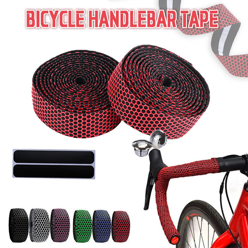 2xThick Bicycle Handlebar Tape Bar Drop Wrap MTB Road Bike Anti-Slip Punch AU