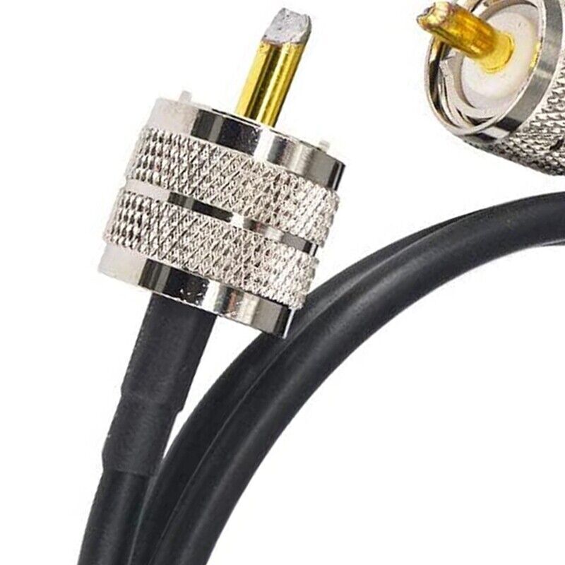Pack of 2 CB Radio Antenna Cable 50Cm PL259 UHF Male to Male RG58 Coaxial Patch
