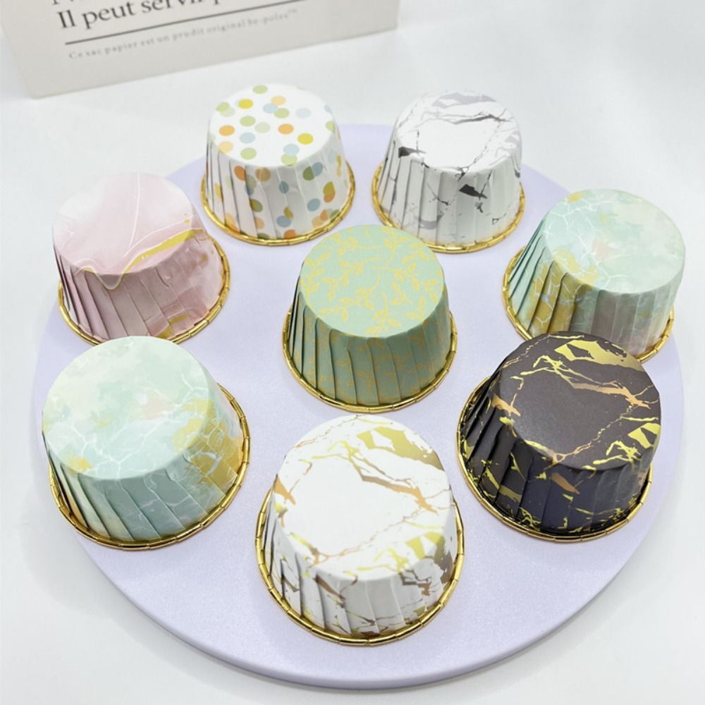 50pcs Mini Muffin Cupcake Paper Cups Cake Wrapper Baking Cup