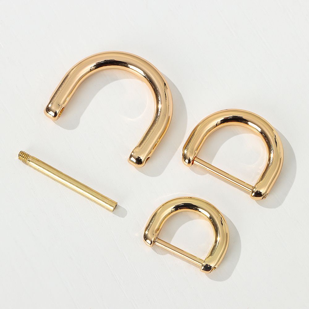 Detachable Bag Strap Accessories Open Screw D Ring Buckle Clasp Screw D Buckle