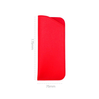 PU Leather Eyeglass Sunglasses Reading Glasses Case Soft Pouch Bag Pocket AU