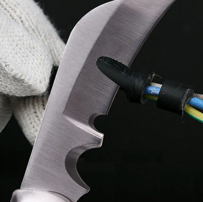 Harden Stainless Steel Electrician Folding Cable Knife Wire Cut Curved Blade