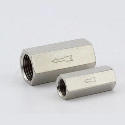 Air Valve Pneumatic Check Valve 1/8" 1/4" 3/8" 1/2" Pipe Fitting  Water Gas Oil