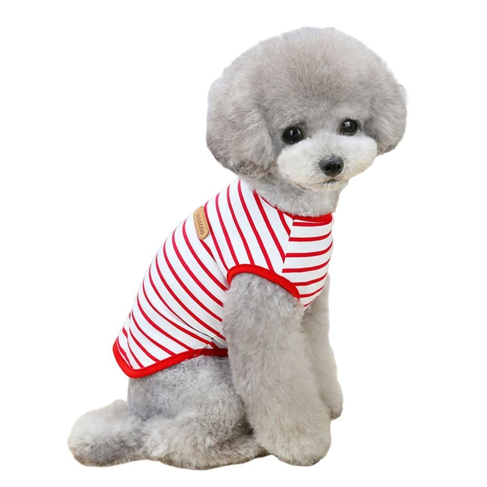 Cotton Dog Clothes Spring Summer Small Dogs Pullovers  Cat