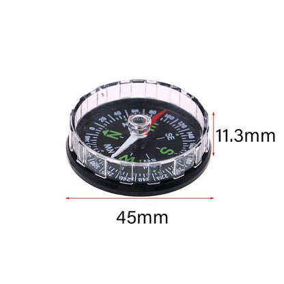 1PCS 45mm Mini Pocket Compass Outdoor Sports Camping Hiking Navigation Black NEW